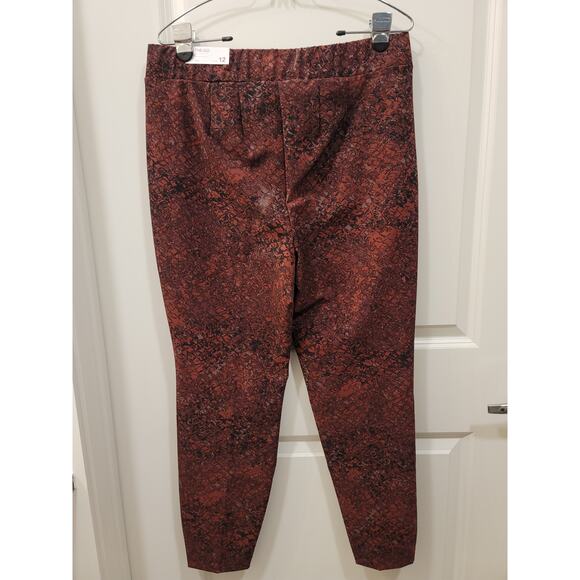 Lane Bryant On the Go Ankle Pants in Zindfandel Viper Print - Picture 3 of 10